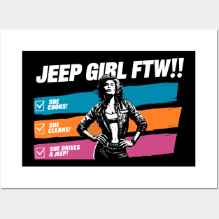 Jeep Girl FTW! Posters and Art